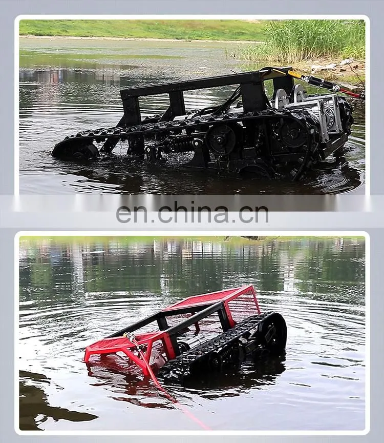 Big power provide 380V generator supply rubber track robot platform tracked robot chassis underwater robot chassis