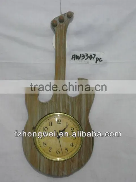 Hongwei 2013 Antiquated Natural Wood Decorative Clocks& Wood Wall Decorative Clocks