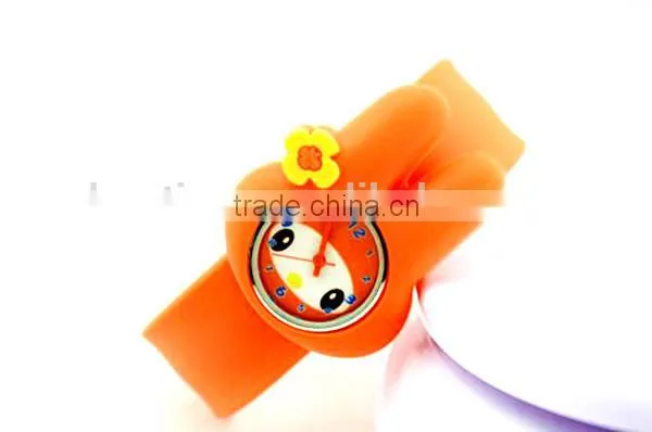 cartoon rabbit design slap watch cheap wholesale kids slap watches silicone slap watch