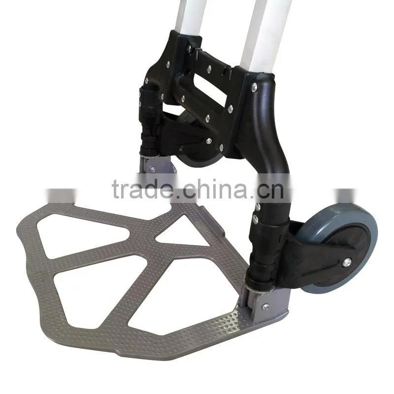 Mini aluminum hand truck luggage trolley portable good for travelling shopping
