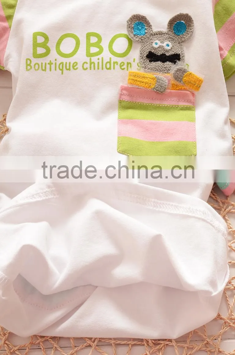 2015 summer shorts leisure suit cute baby wear t shirt and pant alibaba China Supplier