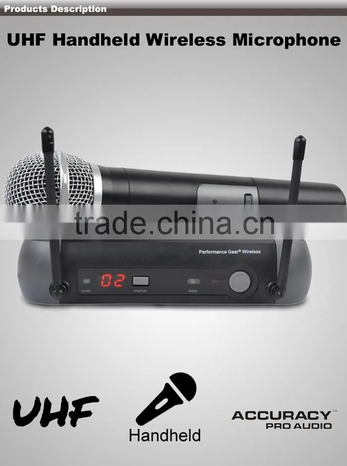 Good Quality High Sensitive Best Microphone For Karaoke UHF-108
