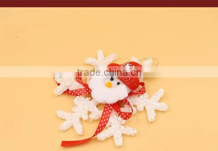 Wholesale 15 cm Christmas Tree Ornaments White Snowflake New Year Decoration Winter Wedding Decoration