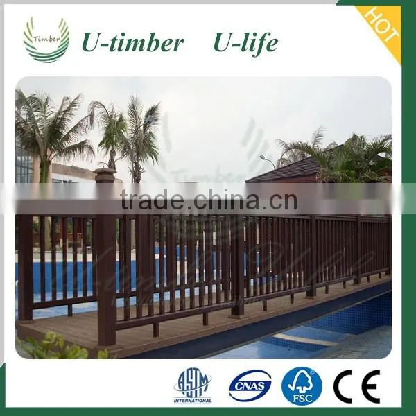 Durable modeling prices of stainless steel WPC balcony railing