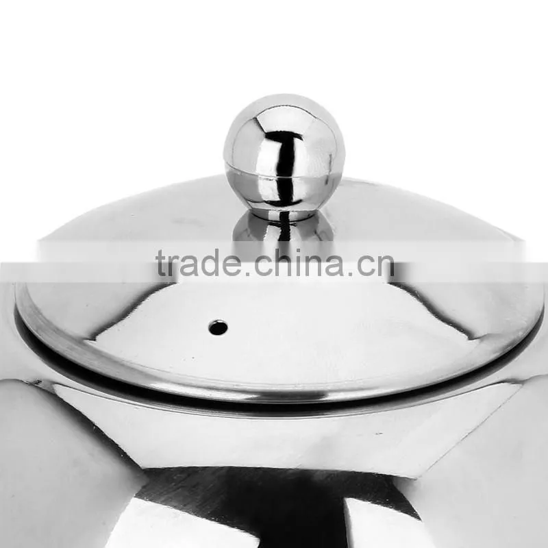 Good quality stainless steel tea pot with handle