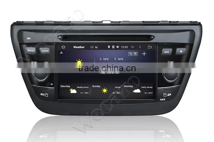 Wecaro WC-SU7058 7" Android 4.4.4 WIFI 3G touch screen car radio gps for suzuki sx4 2014 with dvd player bluetooth TV