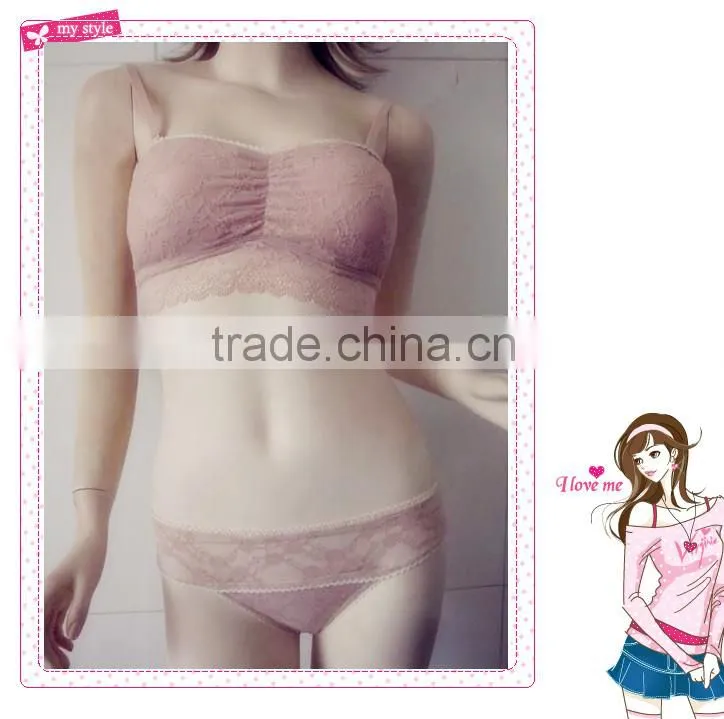 Fashion Strapless Bra W/ Thong Set