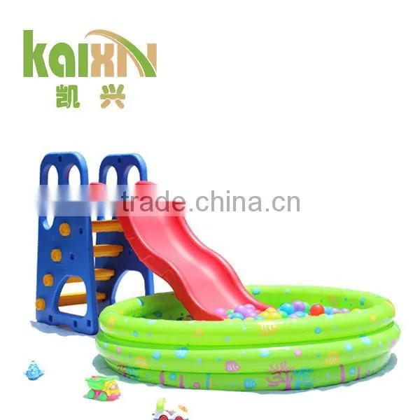 Outdoor Happy Water Slide And Swing And Ball Pool Set For Kids