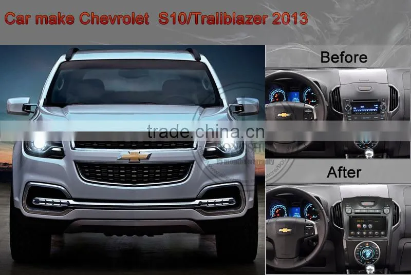 8" Chevrolet S10/Trailblazer 2013 pure android 4.2.2 car DVD GPS with WIFI/3G