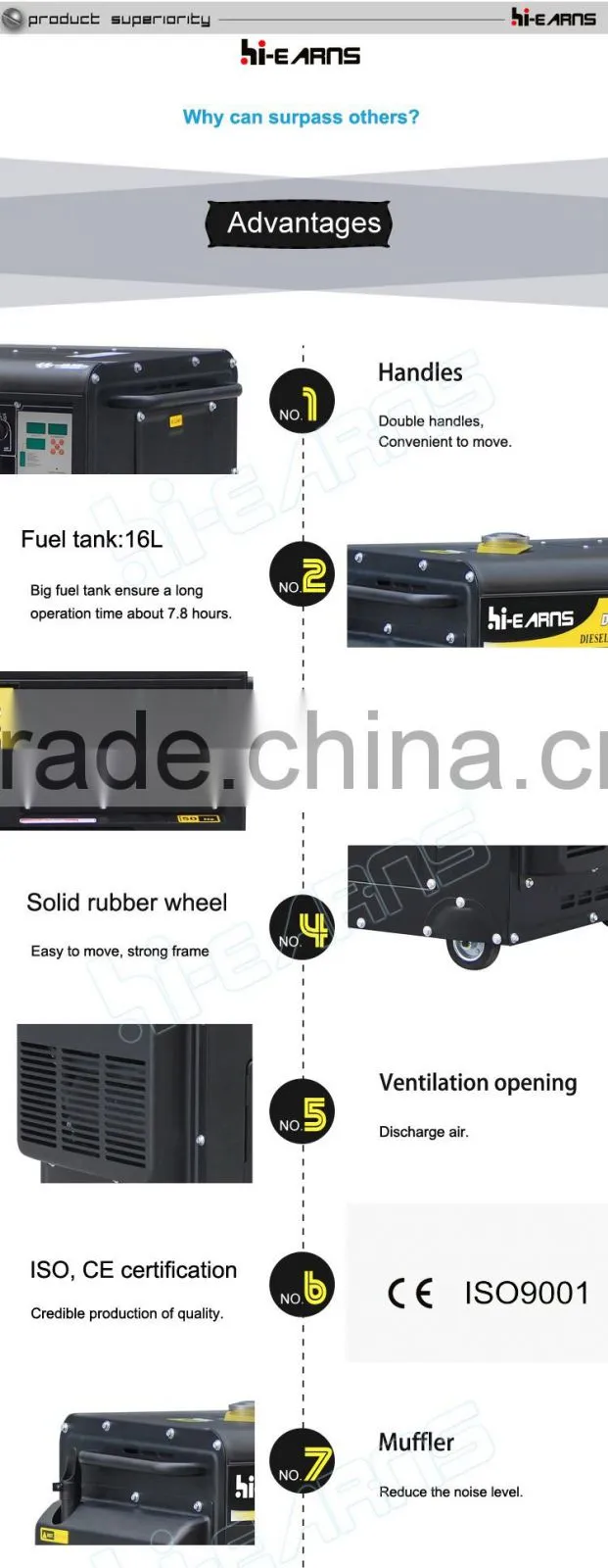 5KW made in China silent diesel generator