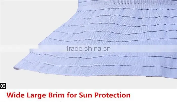 2015 China wholesale latest girl rolled brim sun shade straw hat