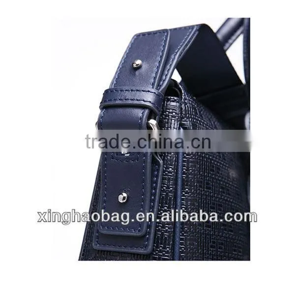 New brand braided briefcase 100% leather woven briefcase