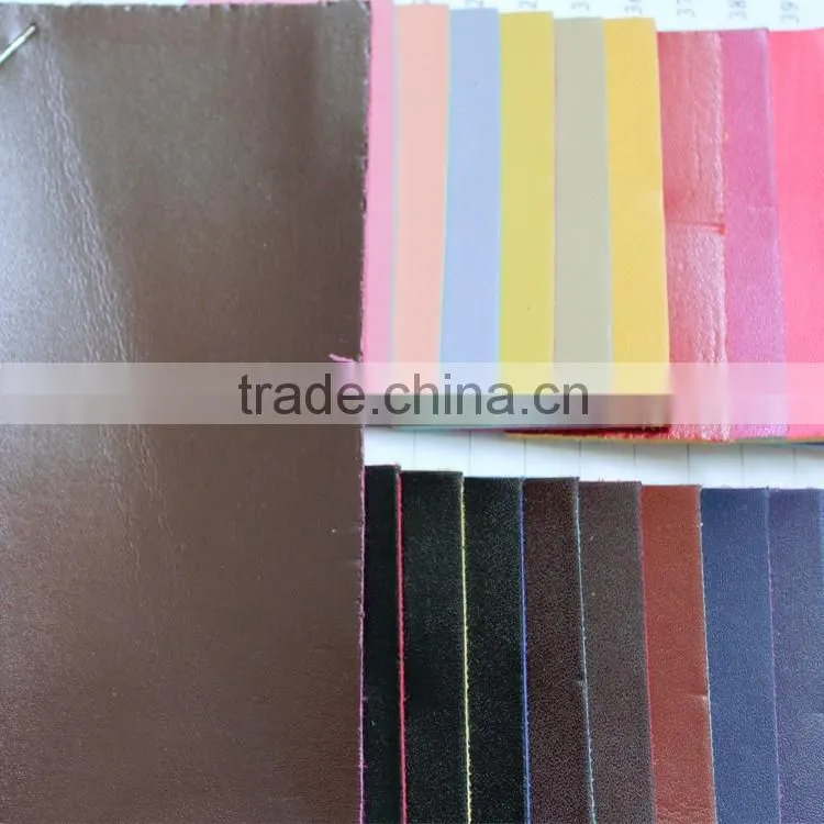 Pin grain embossing faux pvc synthetic leather with multi-color back fabric for bags