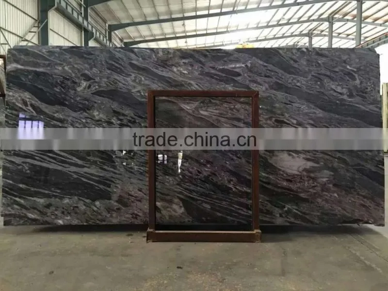 Polished rose cream marble slab