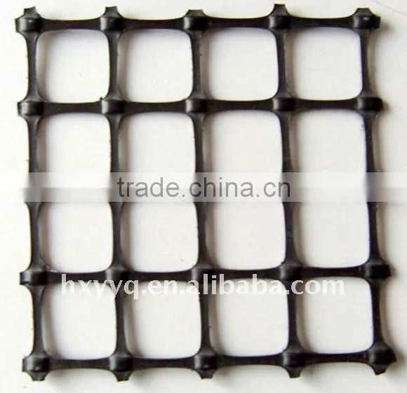 two-directional draw and extend plastic geogrid