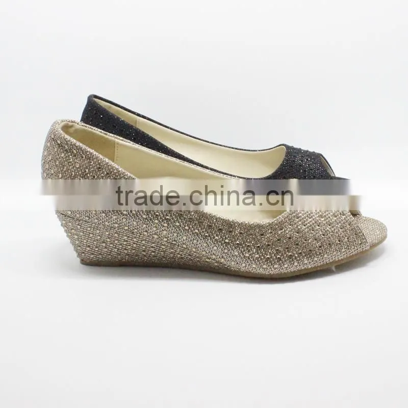 italy design elegant high heel lady crystal shoes