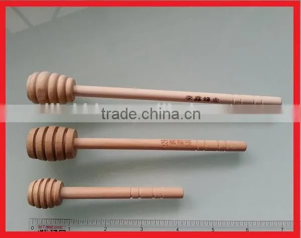 Wooden Honey Dipper with Logo