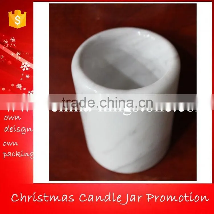 Carrara White Marble Jars,White Marble Jars,Marble Soy Candle Holder