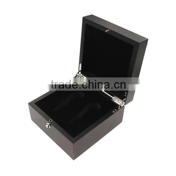 Luxury wooden 2 perfume bottle packaging box