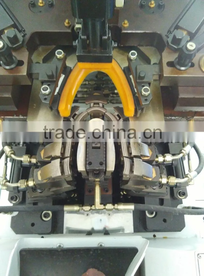 Full-automatic nine-claw oil press toe lasting mahcine with hot melt for high-heeled shoes,sneakers,plimsolls,canvas shoes,leath