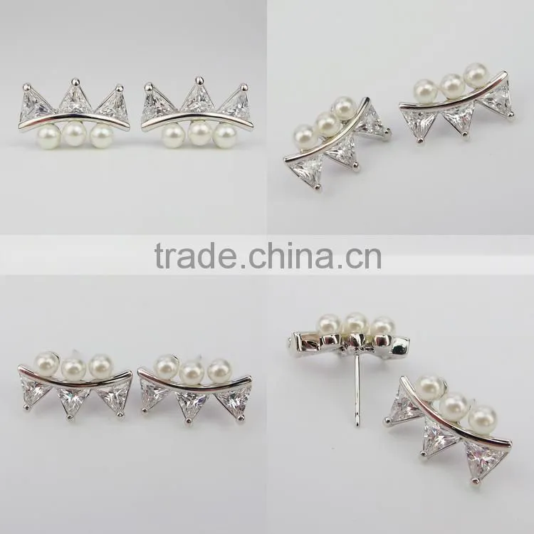 Good price factory wholesale fancy ziron stud earring