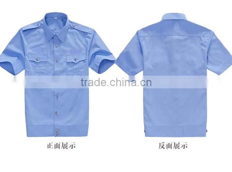 cheap security shirt uniform,customize design security guard uniform workwear