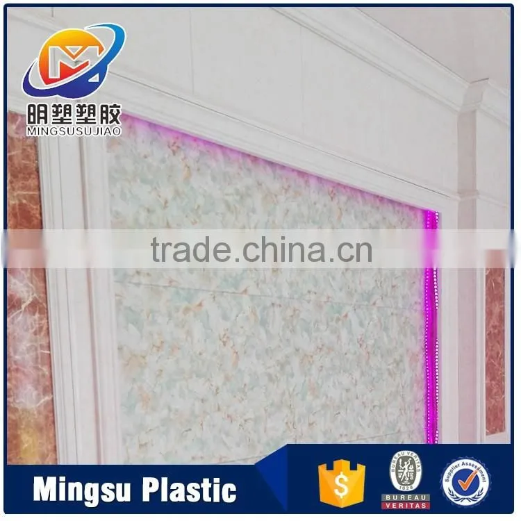 400mm liminated PVC wall panel for interior decoration,PVC ceiling panel wood design & PVC ceiling panel in China