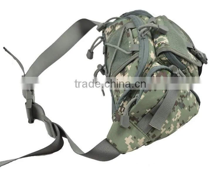 Outdoor sport camouflage waterproof tactical military waist bag