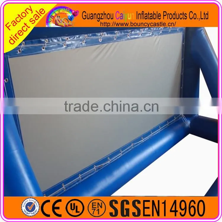 Commercial Used Inflatable Blue Movie Screen for sale