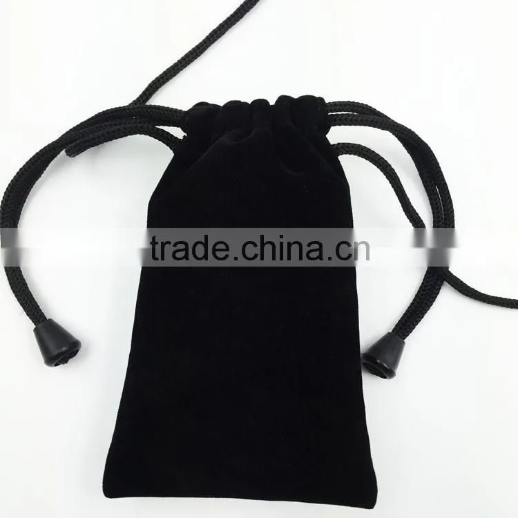 Velvet pouch with drawstring small velvet pouches for jewelry/camera lens/mobile
