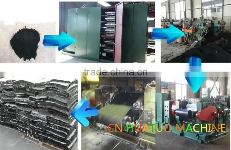 High Density 12-15Tons Per Day Reclaimed Rubber Line