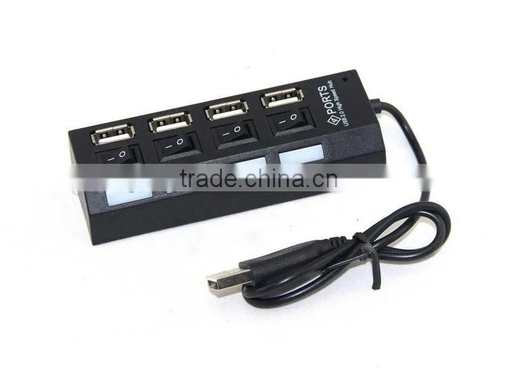 Computer 2.0 Hi-speed 4 Port Usb Hub Support 500GB HDD