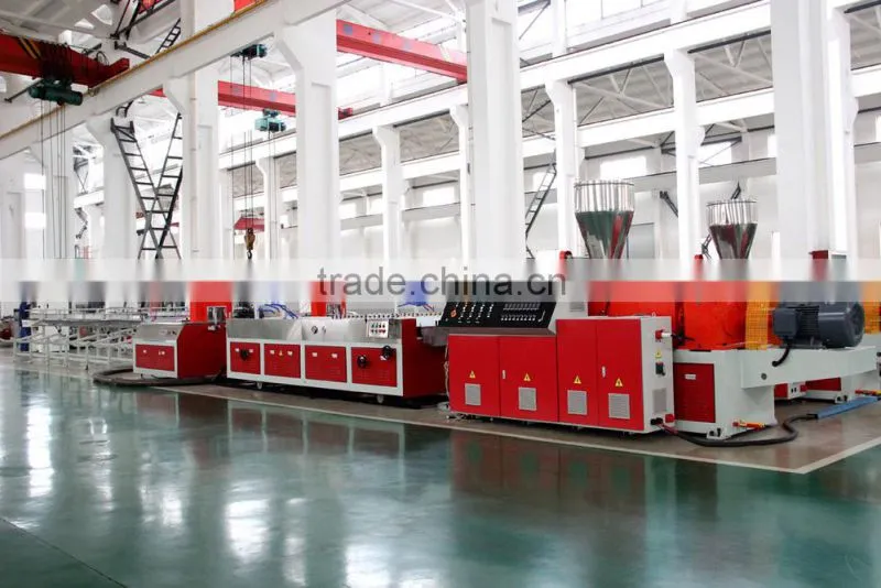 wood plastic profiled material production line