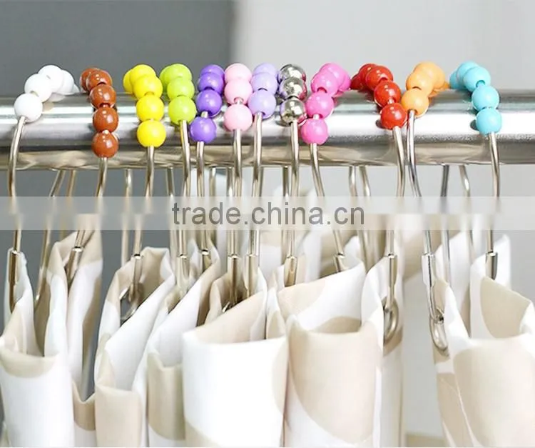 Shower Curtain Hooks / Shower Curtain Hooks, Chrome, 12-Pack /Curtain Accessories - Shower Curtain Hooks
