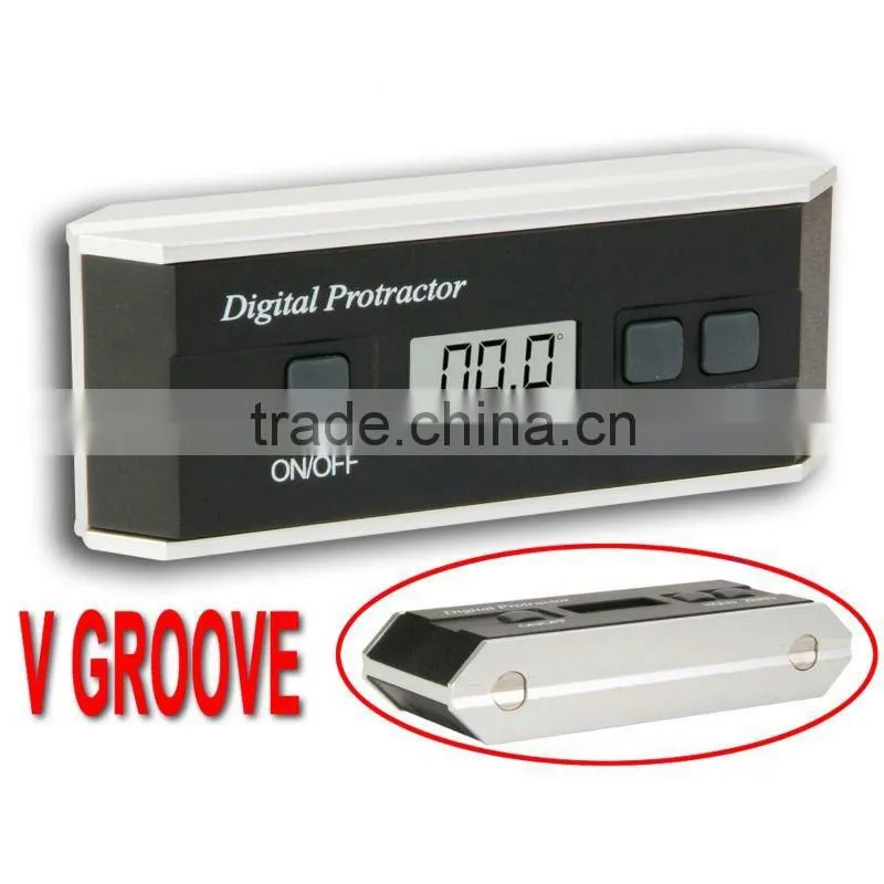 Digital 3-in-1 Protractor Angle Finder 0 ~ 360 degree V-Groove Slope Level Inclinometer