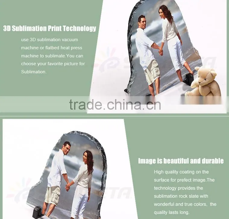 Sunmeta factory directly 3D sublimation blank rock photo SH02 20*20cm