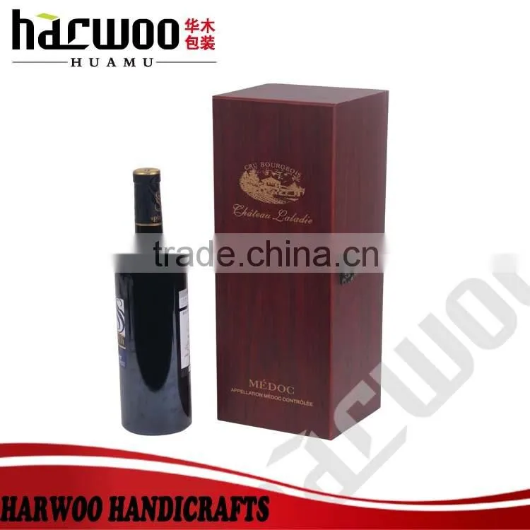 Custom unpainted solid wooden wine box