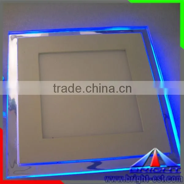 led whie + blue led panel lights color mixed ceiling panel