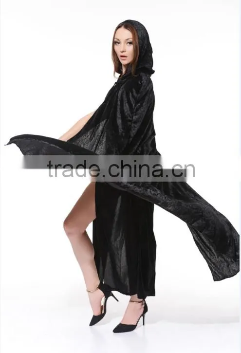 Halloween hot sale Black Mysterious women fancy dress suit party costume