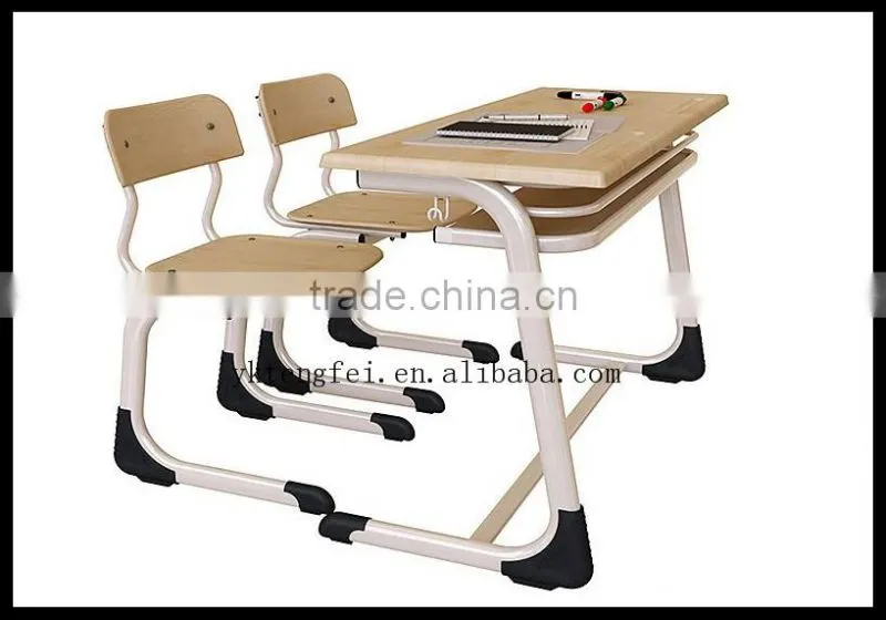 Elegant high adjustable dismaunted double desk set table top