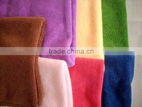 Weft knitted pearl microfiber 300gsm
