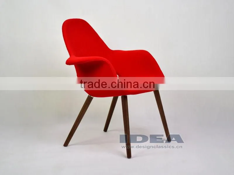 Replica Eero Saarinen Organic Chair - Red Fabric