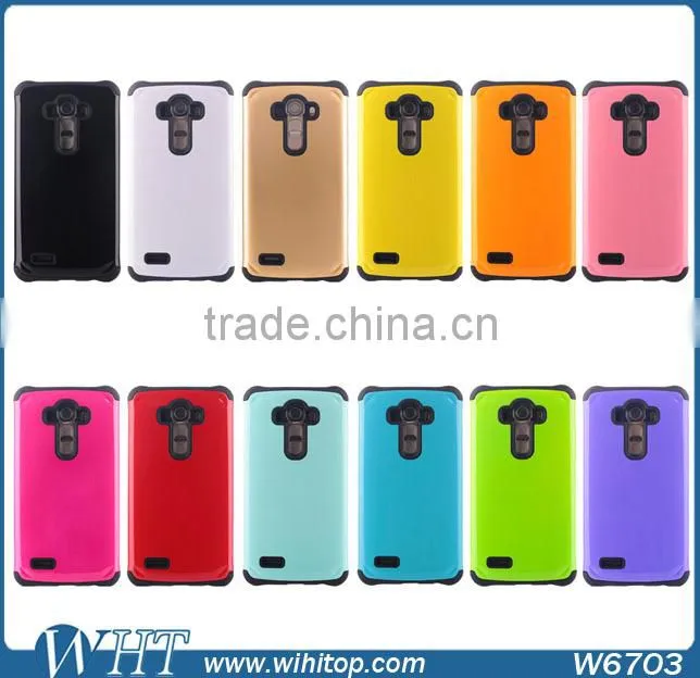 2 in 1 Hybrid Dustproof Shockproof Mobile Phone Case for LG G4 Hot Sale Case