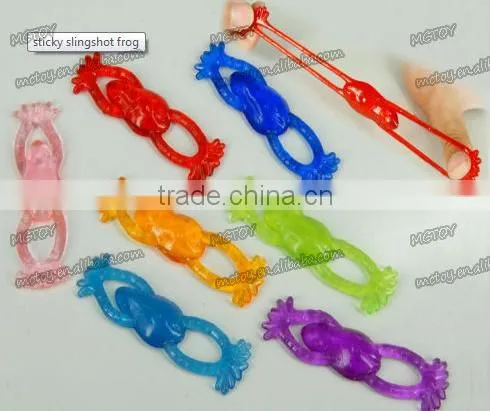 sling short frog toys funny sticky animals toys