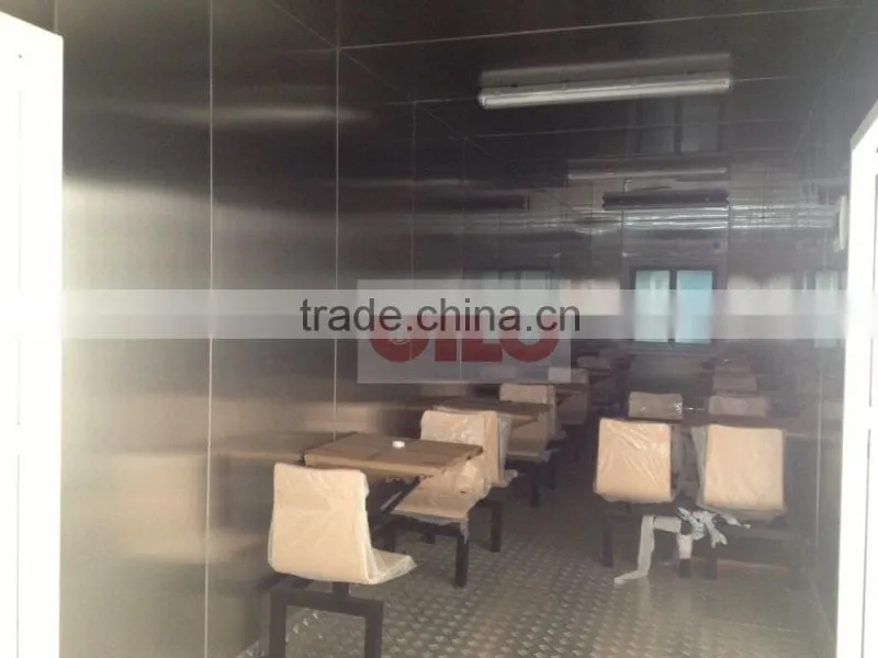 Dubai project ISO LPCB ABS certification mobile kitchen container