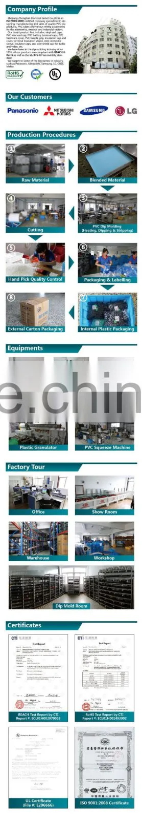 Soft PVC round pipe tube end plug