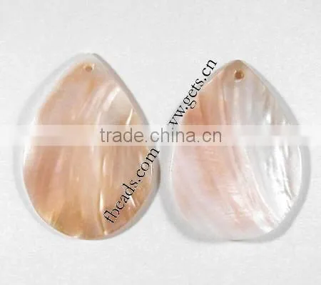 60x45mm Teardrop Natural Freshwater Shell Pendants
