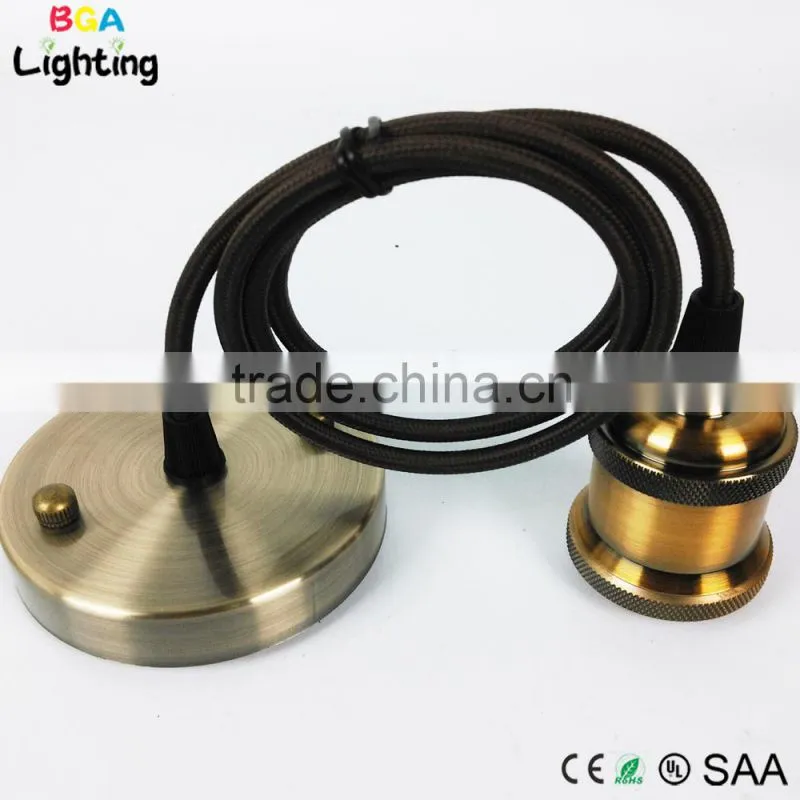 90 degree power cord plug with braided wire VDE