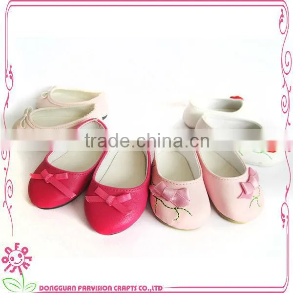 Free Samples Doll shoes 15/12/18 inch PU doll shoes in stock