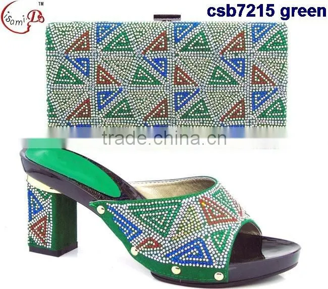 CSB7216 New design for women shopping cheap italian shoes matching bags